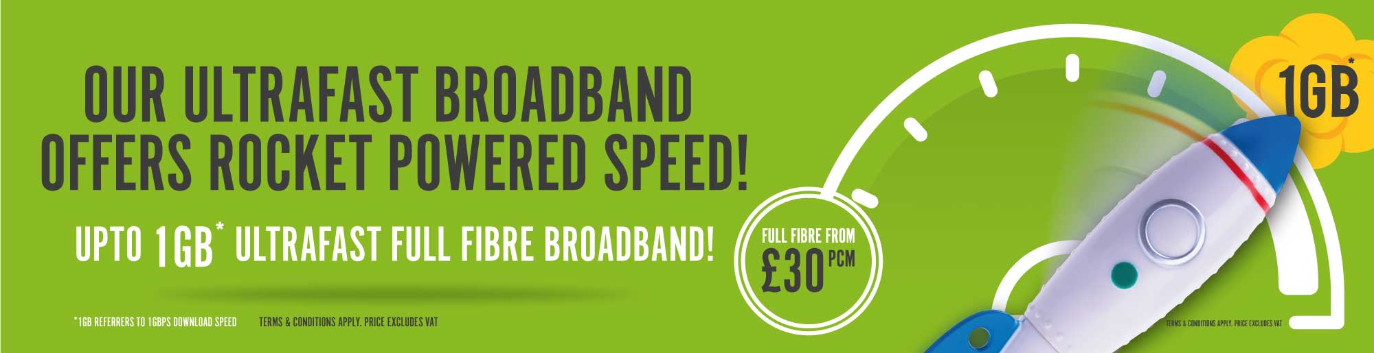 Full Fibre Broadband from £30 per month